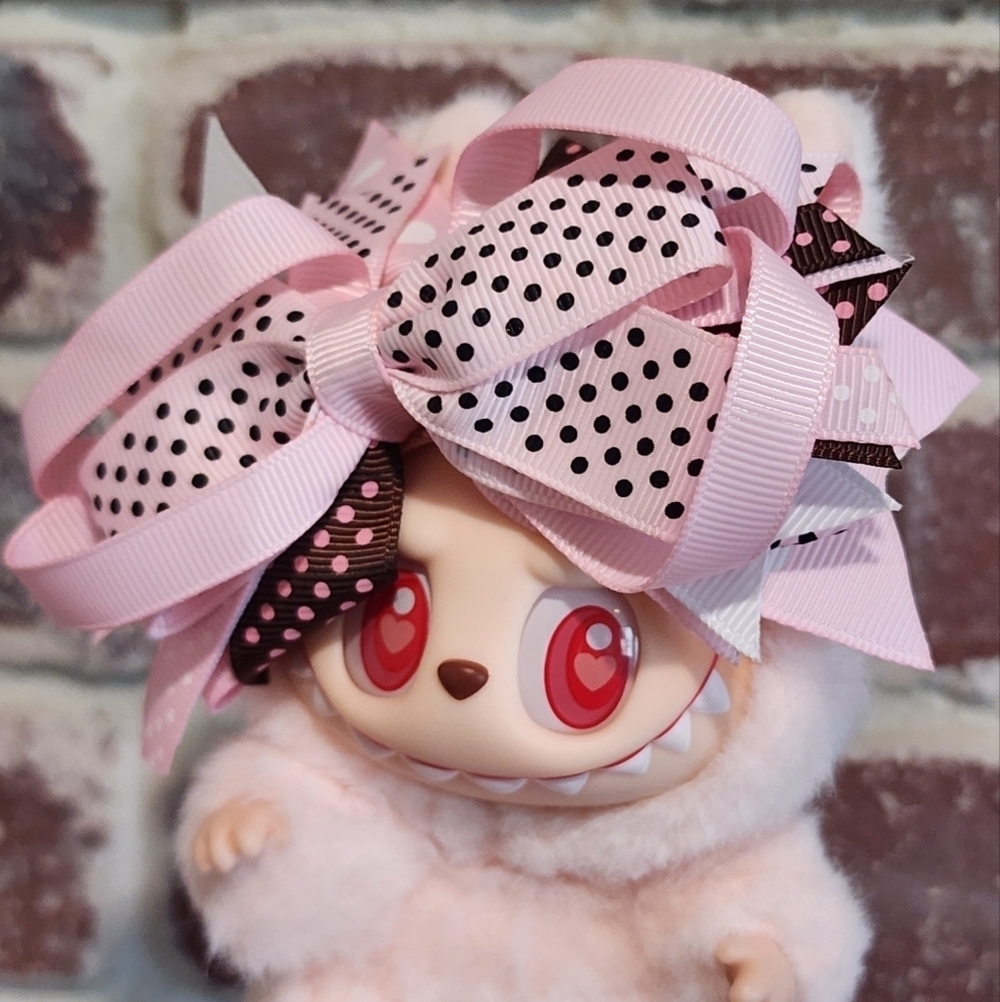Labubu Pink Bow Headband